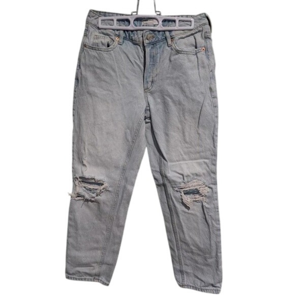 Garage Denim Ex-Boyfriend Distressed Jeans Light Wash Size 3 26 Button Fly